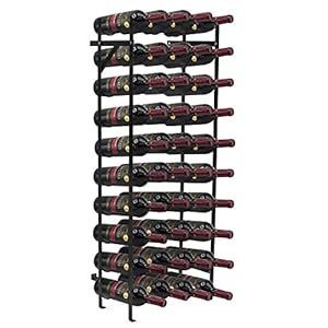 Sorbus Wine Rack Freestanding Floor – Wine Bottle Holder Holds 40 Bottles of Wine – 40 Bottle Capacity Wine Storage for Any Bar, Wine Cellar, Kitchen, Dining Room