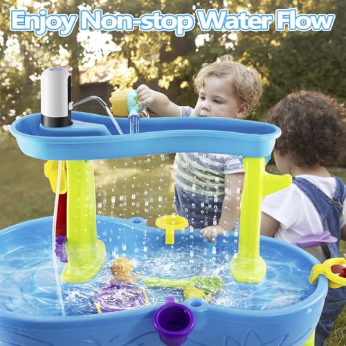 image for Infowush Water Table Pump: 3 Hours of Non-Stop Work Fun for Kids Batte