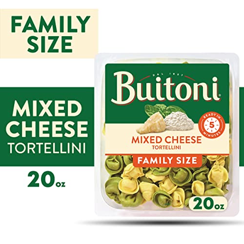 Buitoni Mixed Cheese Tortellini, Refrigerated Pasta, 20 Oz Family Size Package #TOP1