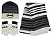 DC Comics Batman Dark Knight Winter 3pc Set Hat Gloves and Scarf