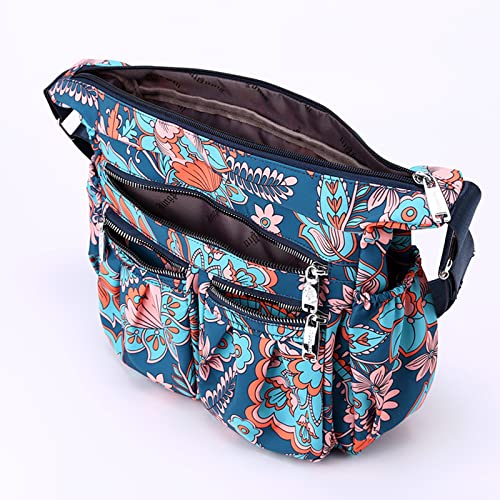 Crossbody Bags for Women Multiple Pockets Shoulder Handbag Casual Nylon Lightweight Purse4