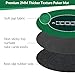 nuveti 39inch Round Poker Mat for Texas Holdem | Portable Poker Table Top with Art Deco Layout Print 6-8 Player Game Layout Mat to Play Cards, Poker Games, Blackjack, Casino