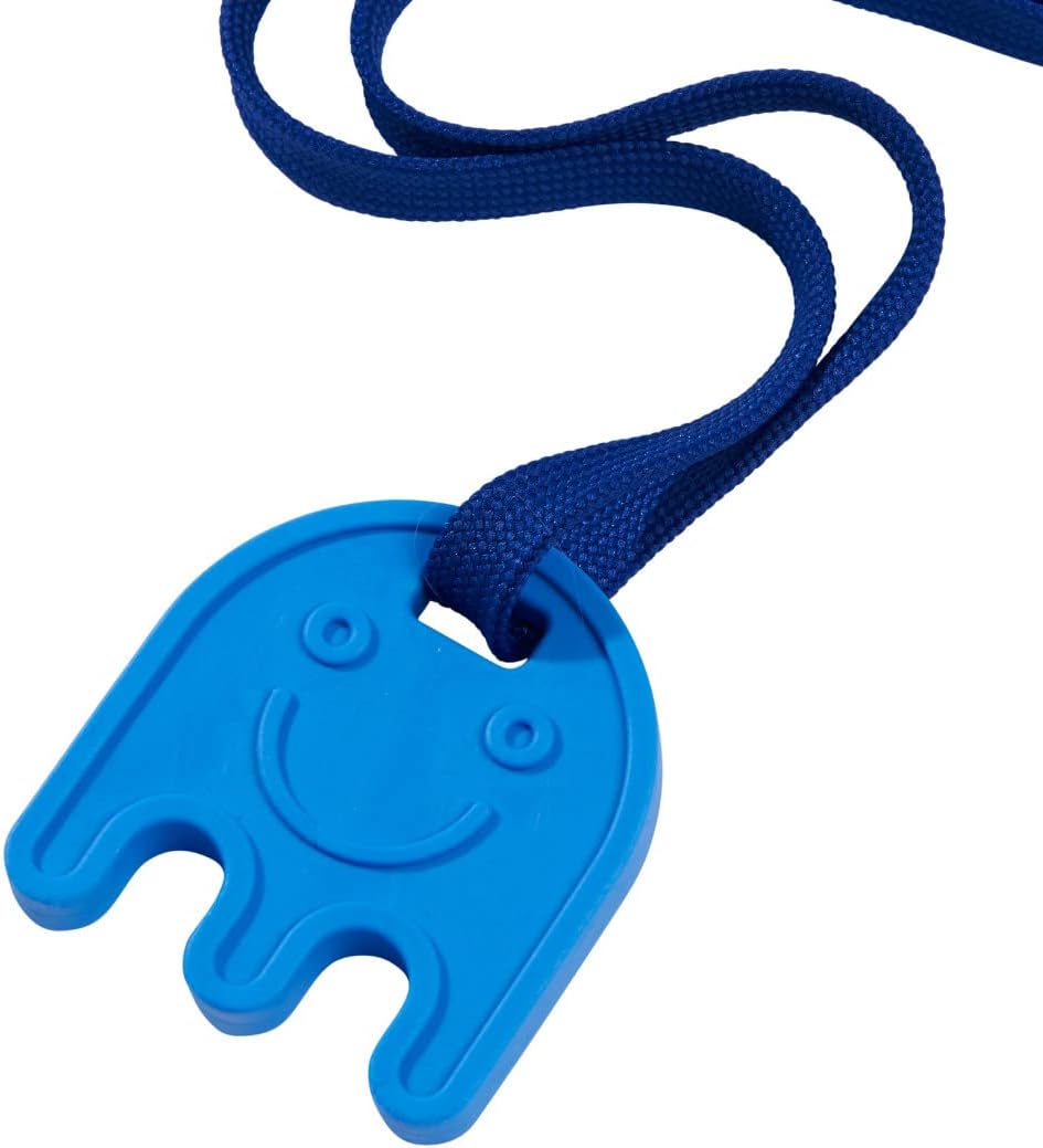 Chewbuddy Sensory Direct Ghost & Lanyard - Pack of 1, Sensory Toy for a Fidget, Chew or Teething Aid | For Kids, Adults, Autism, ADHD, ASD, SPD, Oral Motor or Anxiety Needs | Blue