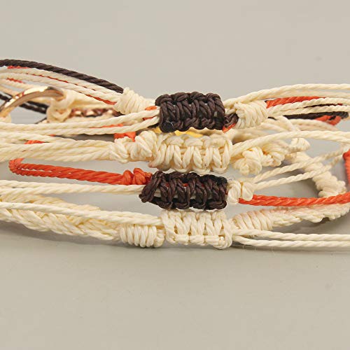 Image of Stackable Sunflower String Bracelets Cute Boho Braided Summer Beach Jewelry