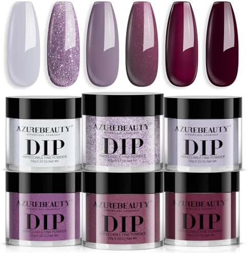AZUREBEAUTY Dip Powder Nail Set 6 Colors