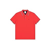 Champion Polo da Uomo con Logo sul Petto, Rosso (Rs069)