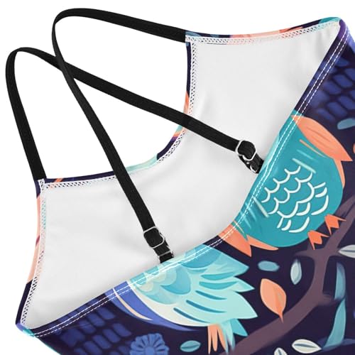 Owl Girls One Piece Swimsuit Beach Swimwear 208569734