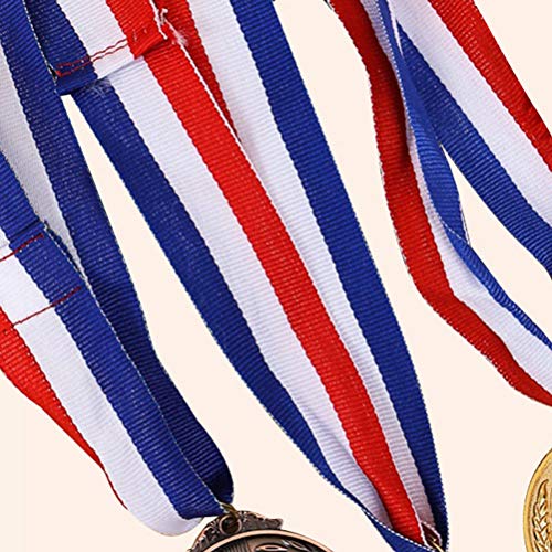 STOBOK Médaille de métal récompensant Le Style Olympique de Ruban en Argent doré pour Les Sportifs ou Toute Autre… - Image 4