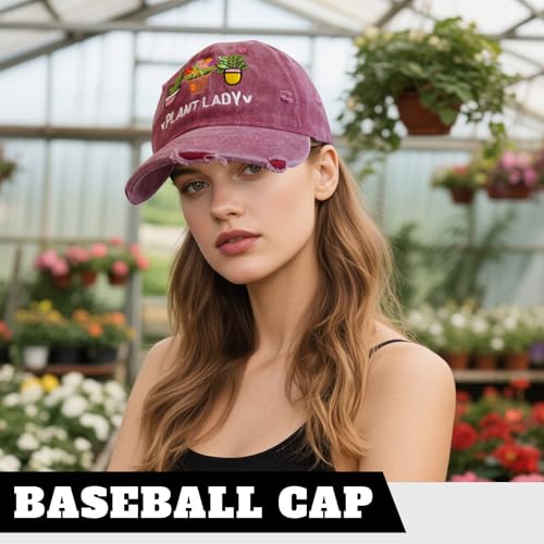 Image of Gardening Hat for Gardening Gifts for Women Adjustable Embroidered Baseball Cap for Gardeners Women or Wife Mom