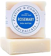 Organic Handmade Rosemary Hand and Bath Soap for Oily Skin - 4oz / 110 gr by Praline & Co.
