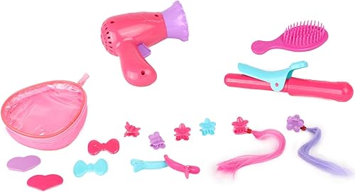 Miniatura 4 de Gigo Gi-Go - Juego de cabeza para peinar, color rosa