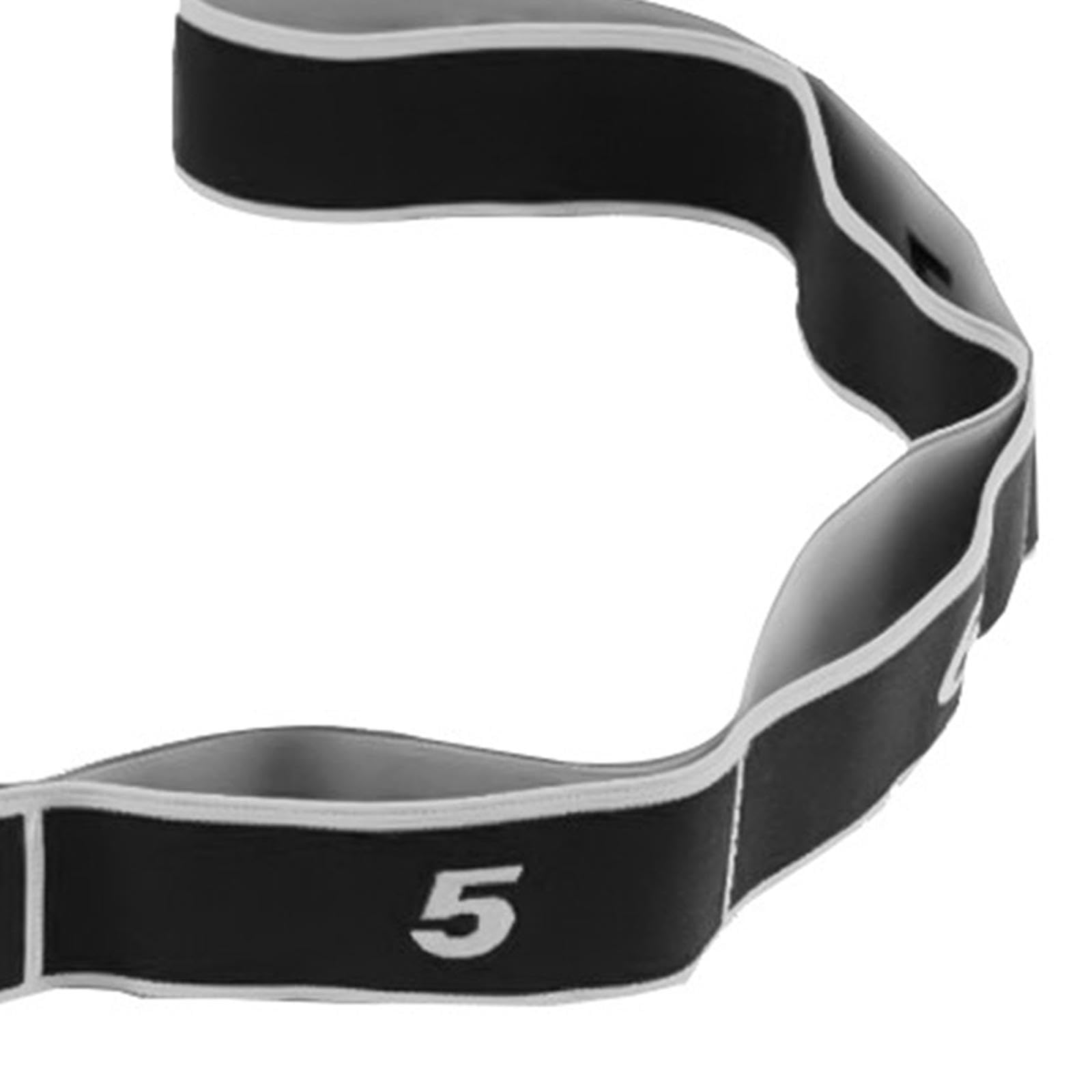 8 Segment Yoga Stretch Strap Elastic Strap for Upper Lower Body Leg Shoulder Black|Sporting Goods |Resistance Trainers-image-10