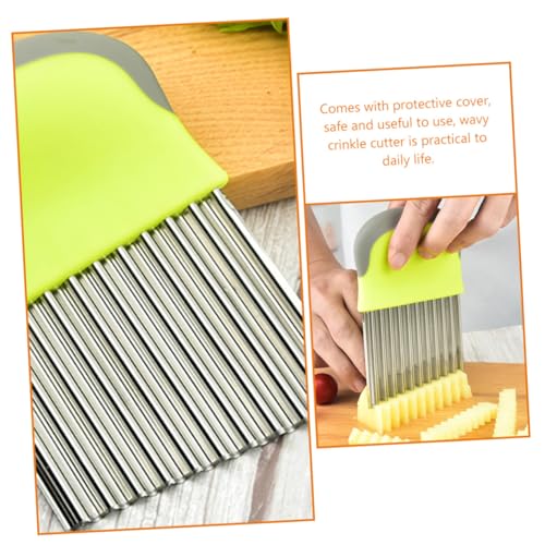 Cortador de ondas de acero inoxidable para vegetales miniatura 4