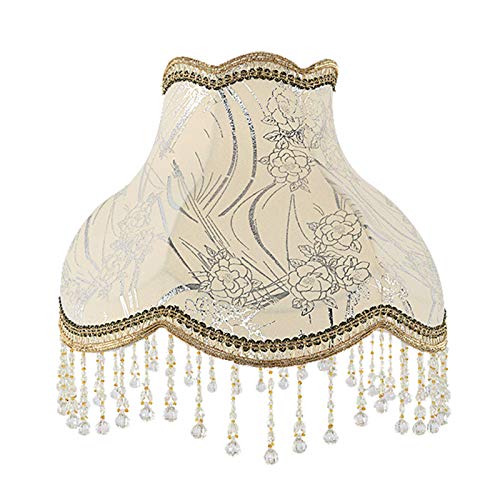 ZoRHac 17 * 38 * 28 cm, Abat-Jour en Tissu imprimé de Style européen, Lampe de Palais de Forme spéciale, lampadaire, Abat-Jour de Lampe de Table