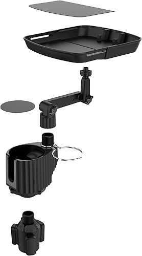 Bandeja expansora para tazas de automóvil mesa de automóvil desmontable ajustable para comer con soporte expandible para bebidas de automóvil