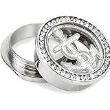 Glitzer Anker Design (Klar) und Zirkonia besetzt (Klar)