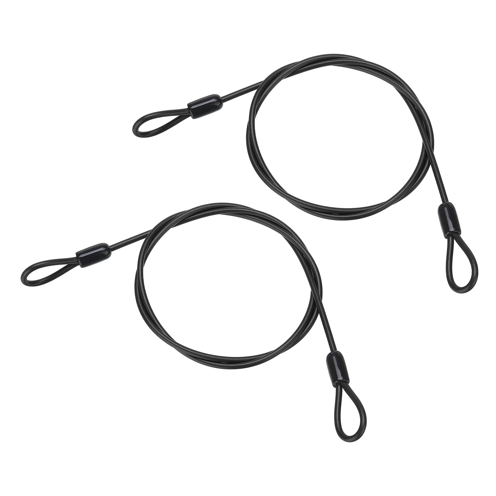PATIKIL 5/32" Dia Vinyl Coated Stainless Steel Cable with Loops