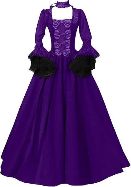 OIOLOYJM Renaissance Costume Women Medieval Sexy Plus Size Witch Vampire Gothic Halloween Costumes Woman 2025 Clothes Dresses
