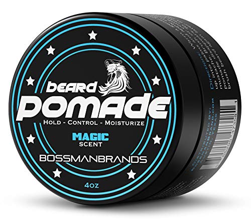 Bossman Hair & Beard Pomade - Moisturizing With Longer Hold And Control - Men's Hair, Beard And Moustache Styling Product - Made In Usa (Magic Scent) #TOP12