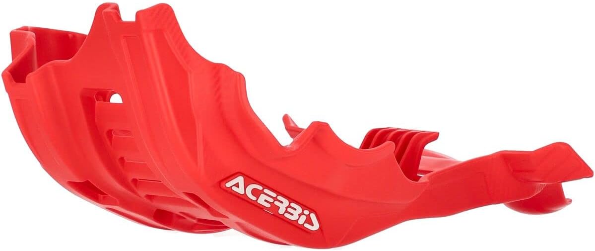 Acerbis Plastic Offroad Skid Plate with Linkage Guard Red Compatible with Honda CRF450R/CRF450RX 2021-2026/CRF450RS 2023-2024 - 2895600004