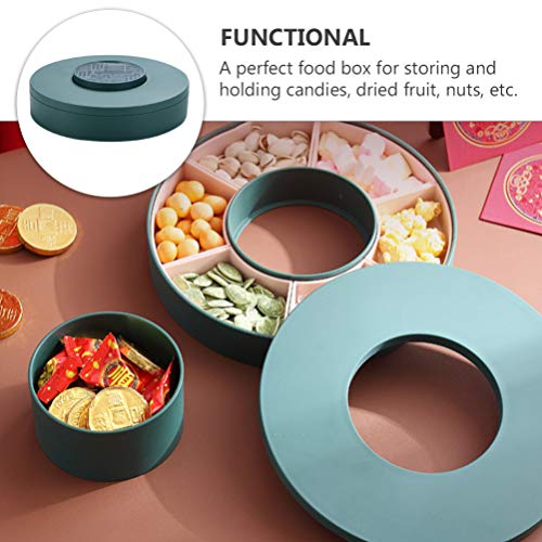 Cabilock Recipiente para servir doces verdes e nozes, tigela de frutas, petiscos, bandeja para aperi