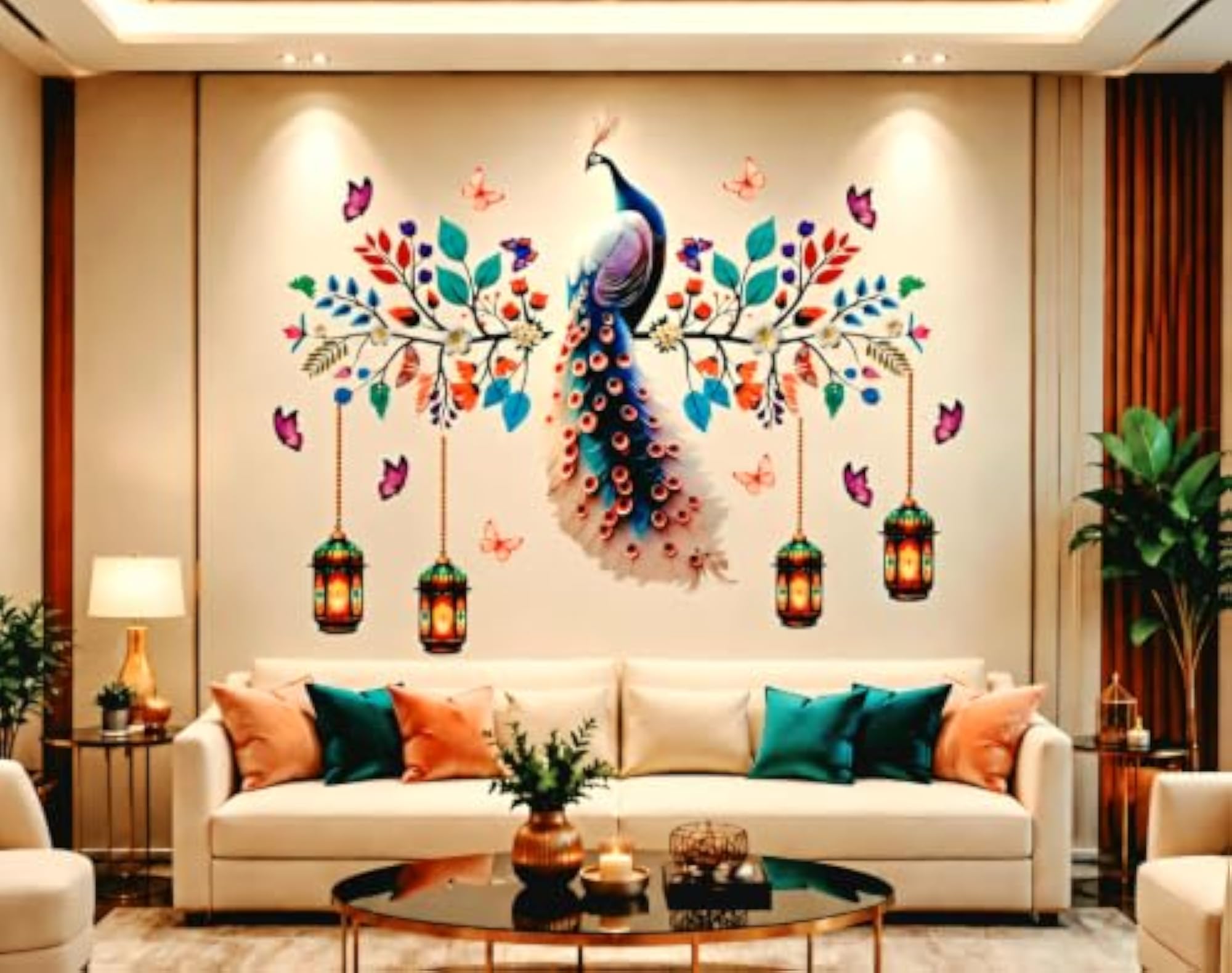 Elegant Peacock Wall Sticker