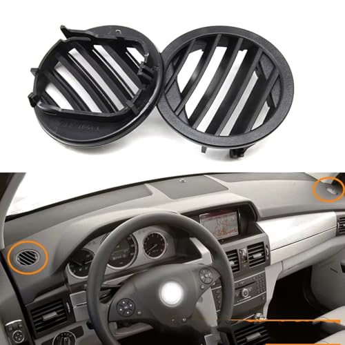 Aireador de salpicadero premium para Benz GLK250 GLK350, rejillas de ventilación redondas 2