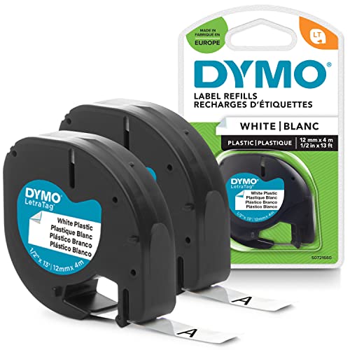 DYMO LT plástico etiquetas | Negro sobre amarillo | 12 mm x 4m |