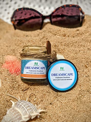 Image of Dreamscape Deodorant Cream for Men | Aluminium & Baking Soda Free | Deo for Man, Deo for Woman, Deodorant for Men | with Geranium & Ylang Ylang (30 g, Pack of 1, Unisex)