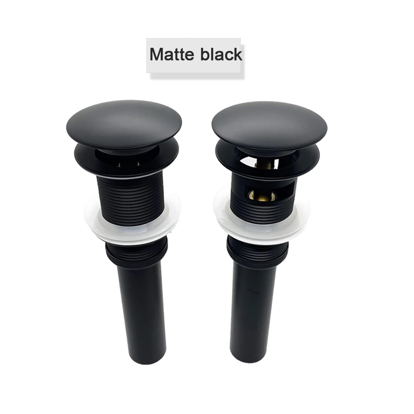 tapón de desagüe de fregadero emergente, Kit de tapón desagüe for fregadero emergente multicolor(Black Overflow)