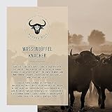 BÜFFEL BILL Büffelknacker 8 Stück á 120g | Knackige Bockwurst aus saftigem Wasserbüffelfleisch nach traditionellem Rezept I Kräftiger Geschmack & würziges Aroma