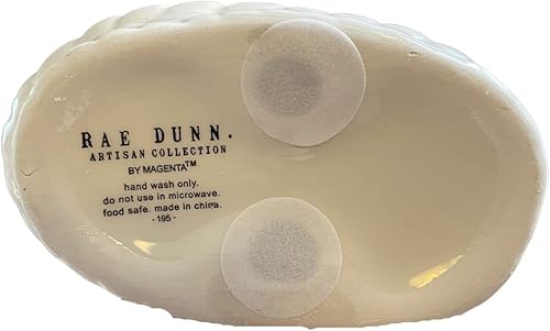 Miniatura 3 de Rae Dunn Magenta Artisan Collection - Juego de salero y pimentero de Pascua color blanco