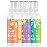 Asutra, Premium Aromatherapy Mist, Six-Bottle Variety Gift Set Bundle, 100% All Natural, Room and Body Mist, Pillow and Linen Mist, Therapeutic Essential Oil Blends, 100% Guaranteed
