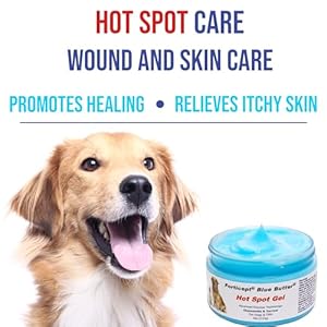 Forticept Blue Butter–Hot Spot Treatment for Dogs Dog Wound Care Skin Yeast Infections Ringworm Cuts Rashes First Aid Veterinary Strength Topical Ointment 4oz