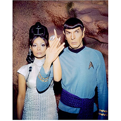 Star Trek Arlene Martel as T'Pring with Leonard Nimoy as Spock 8 x 10 inch Photo