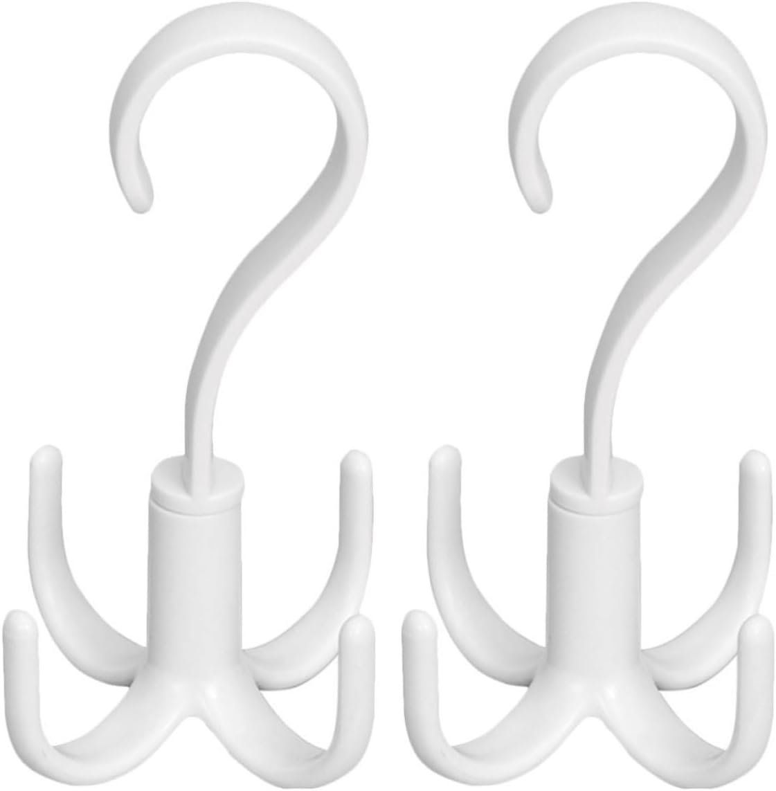 Toddmomy 2pcs Four-Claw Rotating Purse Hanger Closet Organizer Handbag Storage Hooks for Home and Closets, Easy Hanging and Convenient to Use, Sturdy Ps Material Space Saving Bag Holder