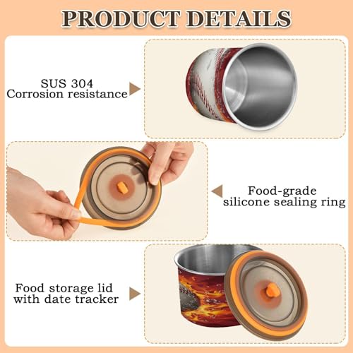 Contenedor Hermético Acero Inoxidable para Café 500ml miniatura 4