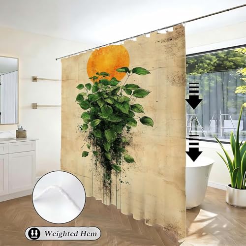 Rideau douche tissu polyester imperméable anti-moisissure séchage rapide