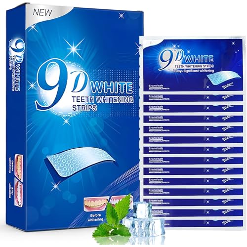 BAYON Kit de Blanqueamiento Dental 9D White - Tratamiento Profesional para 28 Días con 56 Tiras Blanqueadoras - Consigue Dientes Blancos Rápidamente