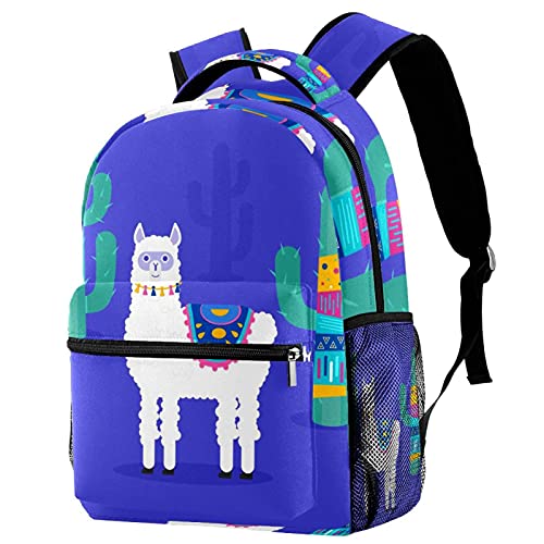 Sac à dos alpaga mignon avec poches pratiques pour filles et garçons