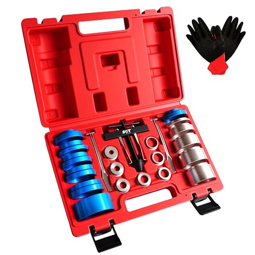 SGT Crank Bearing Camshaft Seal Installer and Remover Set,22pcs Crank Bearing Camshaft Seal,Crankshaft Camshaft Oil Seal Puller Tool Kit,Crankshaft Seal Kit for Automotive Engine Repair
