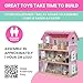 Delta Children Little Gem Dollhouse - 3-Story Dollhouse with 4 Rooms - Includes 16 Accessories - Fits 5-inch Dolls - Pretend Play Dream Gift for Ages 3+