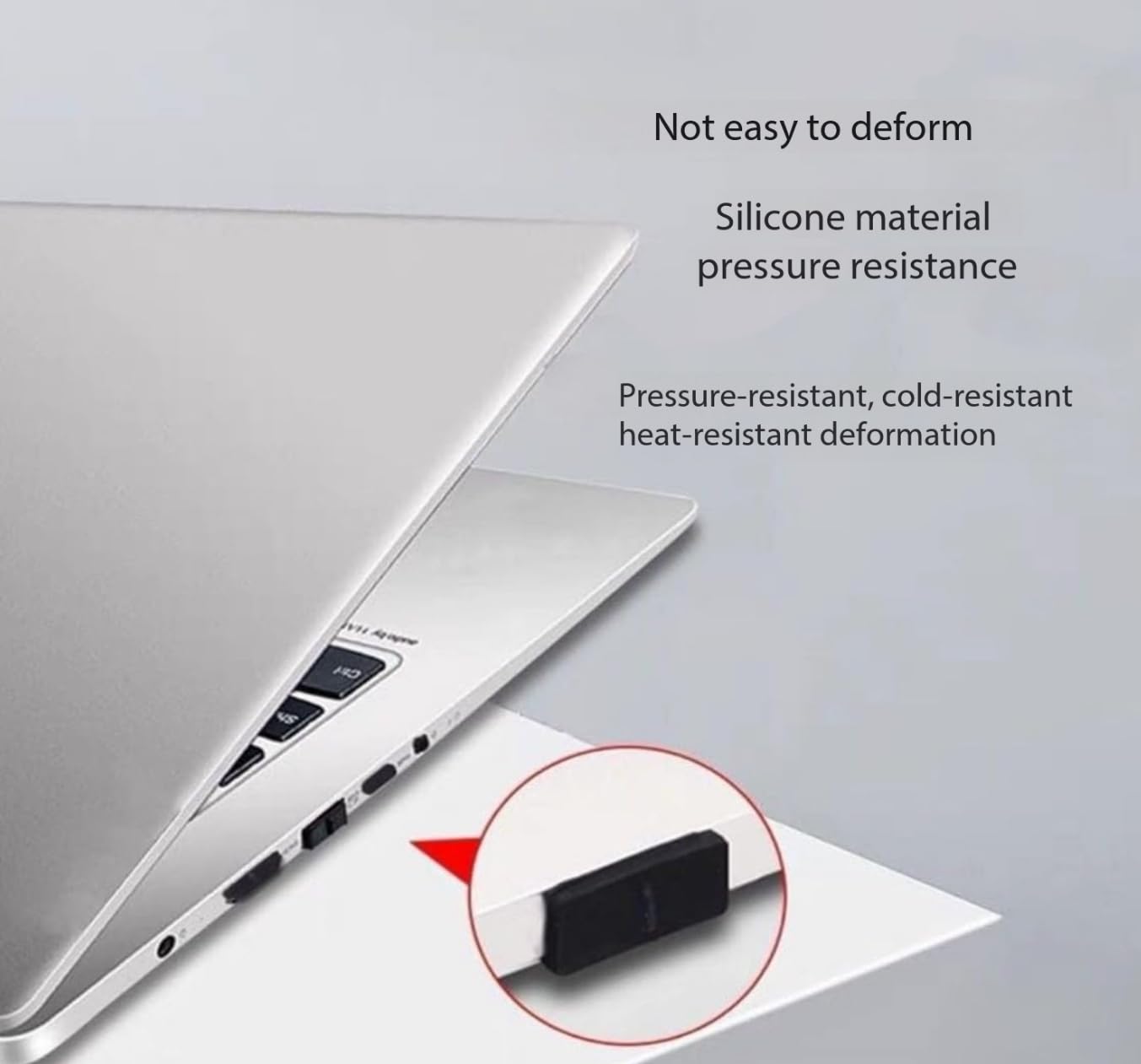 Custodia per telefono nera rinforzata + 2D Tappo antipolvere in acrilico, compatibile con Redmi