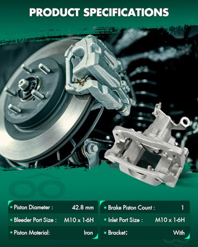 Image of SCITOO Rear Left+Right Brake Calipers With Bracket 18B5177 18B5176 Compatible For Dodge Journey 2009-2012