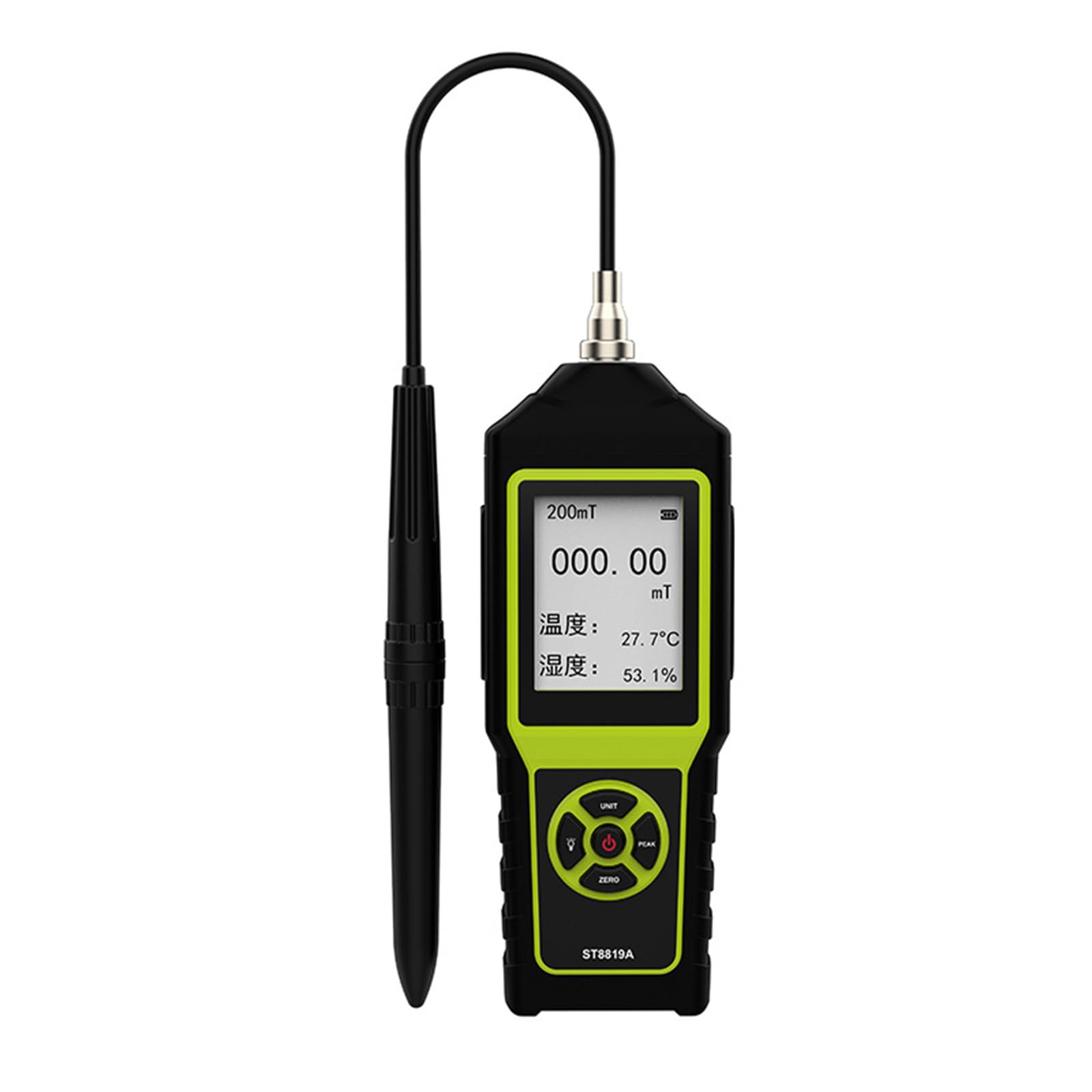 Medidor de campo magnético profesional con amplia pantalla LCD para uso en laboratorio educativo de alta precisión