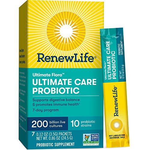 Renew Life Adult Probiotic - Ultimate Flora Probiotic Extra Care, Probiotic Supplement - 200 billion - 7 Day Program,7 Count (Pack of 1)