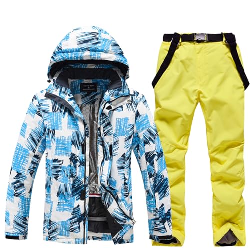 Combinaison de ski d'hiver homme veste et pantalon de snowboard manteau vêtement de neige