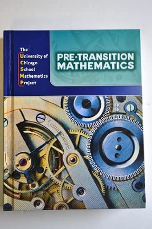 Amazon.com: Pre-Transition Mathematics (University of Chicago School ...