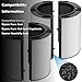 2 Pack Combi 360°Glass HEPA+Activated Carbon Filter For Dyson HP1 HP2 TP09 TP07 TP06 TP04 TP10 TP7A HP04 HP06 HP07 HP09 HP10 HP4A HP7A PH01 PH02 PH03 PH04 PH3A DP04 PC1 PC2 Air Purifier, #965432-01
