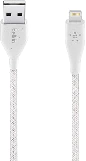 Belkin Duratek Plus Lightning to USB-A Cable+Strap 3m / 10ft - White